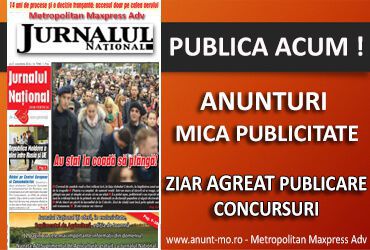 anunturi jurnalul national